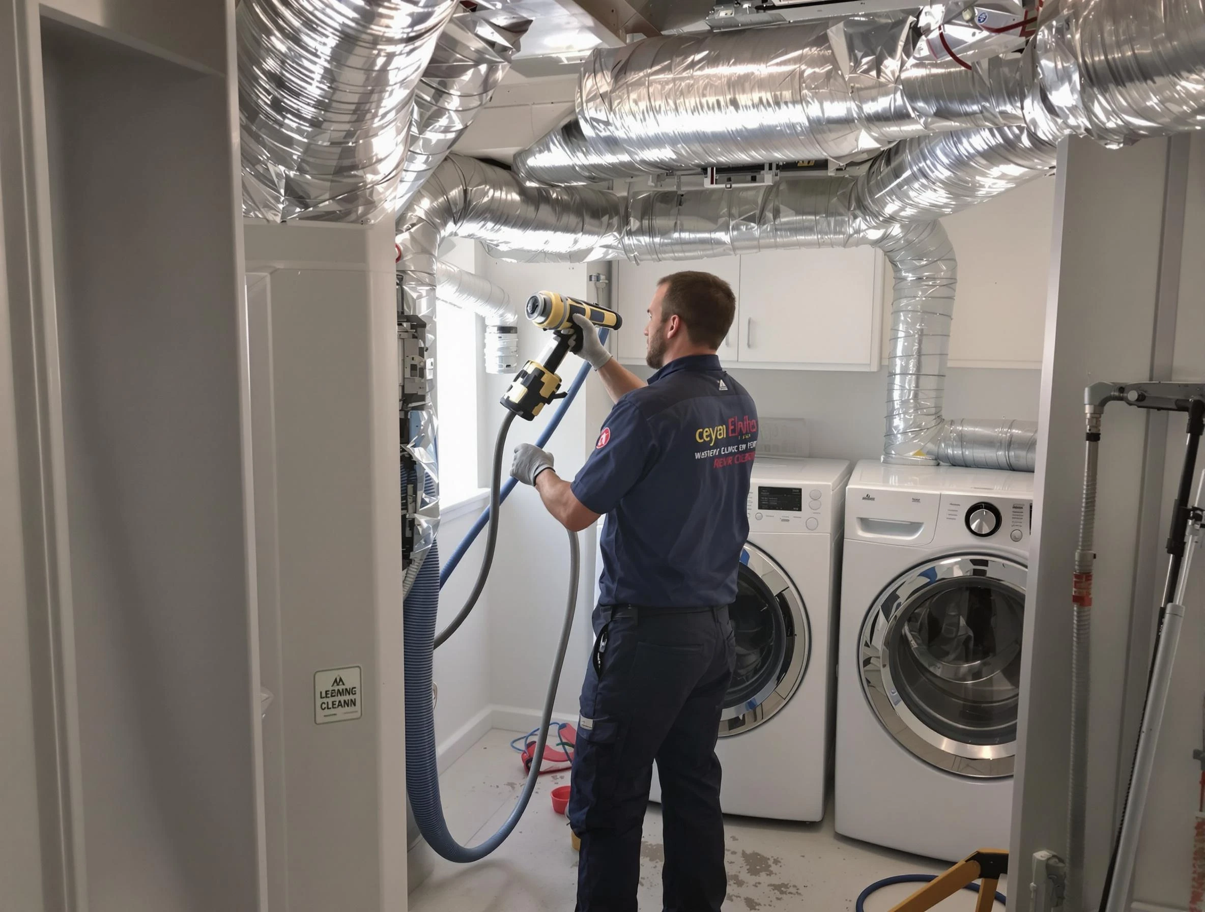 Castle Pines Village Dryer Vent Cleaning specialist using advanced equipment for thorough duct cleaning in Castle Pines Village
