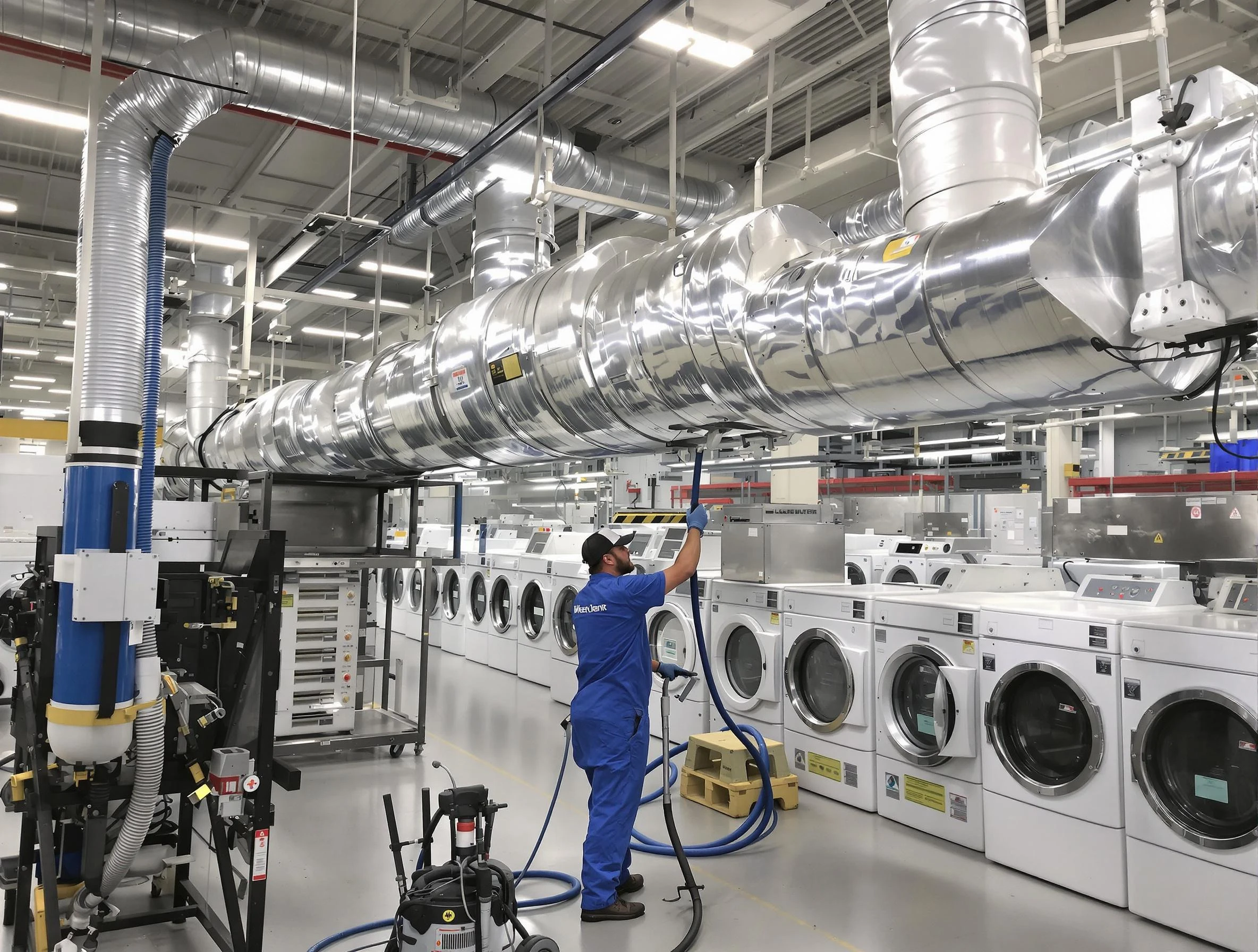 Castle Pines Village Dryer Vent Cleaning team performing heavy-duty industrial dryer vent cleaning in Castle Pines Village